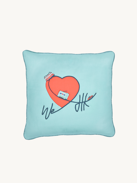 Heart - Cotton Cushion Cover - We Love Hong Kong