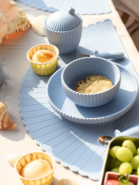 Sea Shell Silicone Placemat - Blue