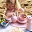 Seashell Silicone Plate With Suction - Pink