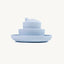 Seashell Silicone Plate With Suction - Blue