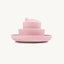 Seashell Silicone Plate With Suction - Pink