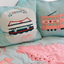 Pink Tram - Cotton Cushion Cover - We Love Hong Kong