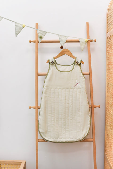 Organic Muslin Sleeping Bag - Spring Sprout