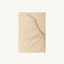 Organic Cotton Fitted Sheet - Beige