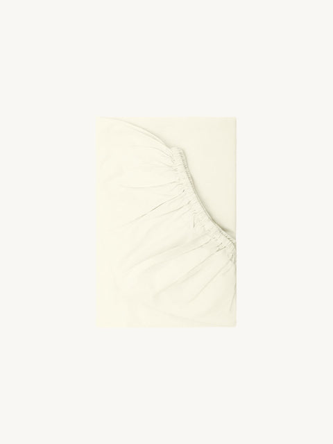 Organic Cotton Fitted Sheet - White