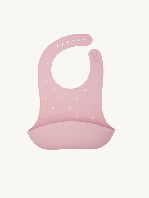 Seashell Silicone Bib - Pink